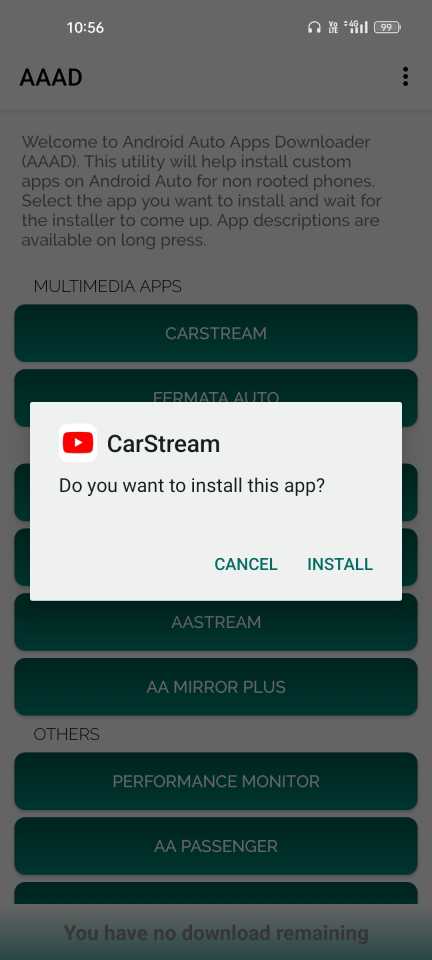 Download and Install CarStream